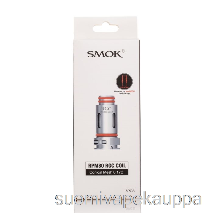 Vape Suomi Smok Rgc Vaihtokelat 0.17ohm Kartiomaiset Mesh Kelat